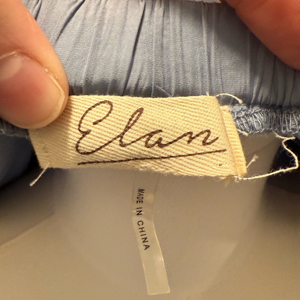 Elan Light Blue Off-Shoulder Blouse - Picture 8 of 15